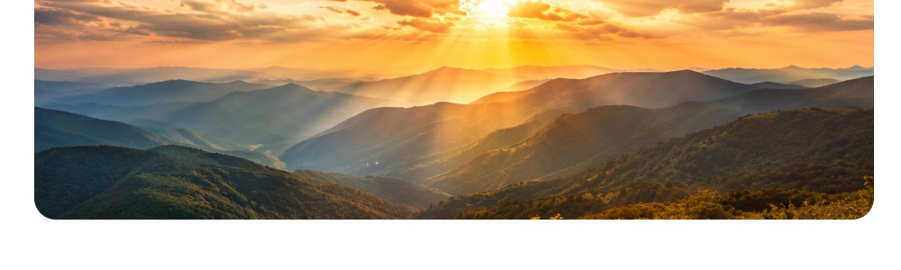 Sunrise over the mountains